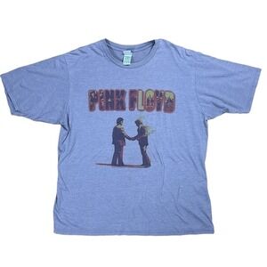 2006 Pink Floyd Wish You Were Here T-Shirt Mens Large Blue Good Graphic Band Tee